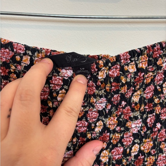 Forever 21 Black and Pink Floral Dress - Picture 3 of 4